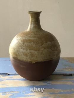Treimane Val David Studio Pottery Vase Signed Quebec Vintage