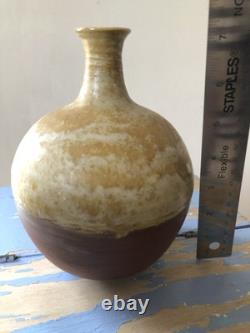 Treimane Val David Studio Pottery Vase Signed Quebec Vintage