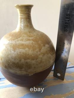 Treimane Val David Studio Pottery Vase Signed Quebec Vintage