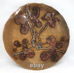 Two Vintage JANET ROTHWOMAN 1960's Studio Art Pottery Plates Abstract