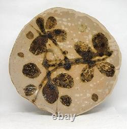 Two Vintage JANET ROTHWOMAN 1960's Studio Art Pottery Plates Abstract