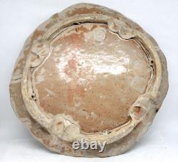 Two Vintage JANET ROTHWOMAN 1960's Studio Art Pottery Plates Abstract