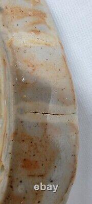 Two Vintage JANET ROTHWOMAN 1960's Studio Art Pottery Plates Abstract