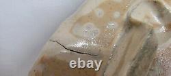 Two Vintage JANET ROTHWOMAN 1960's Studio Art Pottery Plates Abstract