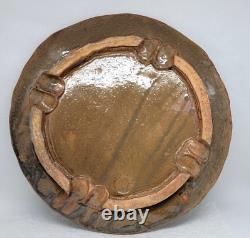Two Vintage JANET ROTHWOMAN 1960's Studio Art Pottery Plates Abstract