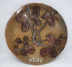 Two Vintage JANET ROTHWOMAN 1960's Studio Art Pottery Plates Abstract