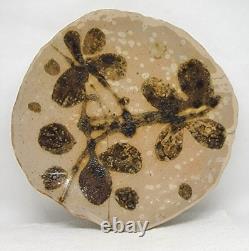 Two Vintage JANET ROTHWOMAN 1960's Studio Art Pottery Plates Abstract