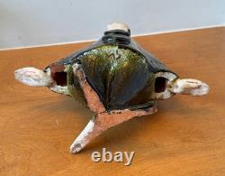 Ueli Schmutz Swiss Studio Stoneware Art Pottery Sculpture Mime Figure Vtg Mcm