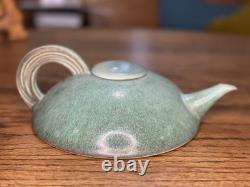 Unique RARE Vintage Dianne Searle Signed Studio Pottery Tea Set Turquoise Glaze