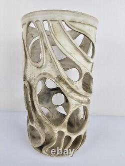 Unique Vintage Original Illegibly Signed Abstract Clay Studio Pottery Sculpture