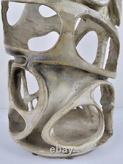 Unique Vintage Original Illegibly Signed Abstract Clay Studio Pottery Sculpture
