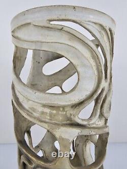 Unique Vintage Original Illegibly Signed Abstract Clay Studio Pottery Sculpture
