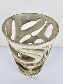 Unique Vintage Original Illegibly Signed Abstract Clay Studio Pottery Sculpture