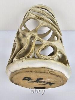 Unique Vintage Original Illegibly Signed Abstract Clay Studio Pottery Sculpture