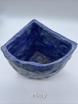 Unique Vintage Signed Batson Studio Pottery Anthropomorphic Face Sculpture Vase