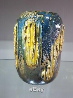 Unique Vintage Studio Pottery Vase by GUNDE. 1970