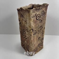Unique Vintage Whimsical Art Studio Pottery Porcelain Vase By Linda Bernard MD