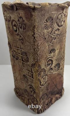 Unique Vintage Whimsical Art Studio Pottery Porcelain Vase By Linda Bernard MD