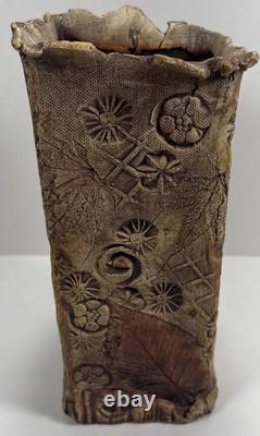 Unique Vintage Whimsical Art Studio Pottery Porcelain Vase By Linda Bernard MD