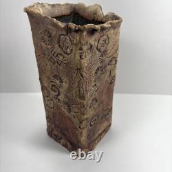 Unique Vintage Whimsical Art Studio Pottery Porcelain Vase By Linda Bernard MD