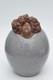 Unusual Vintage Terracotta Clay Studio Pottery Vase Jar Medusa Head LID