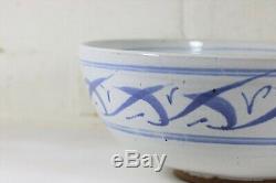 Ursula Mommens A Large Vintage British Studio Pottery Bowl Blue & White