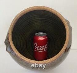 VERNE FUNK Studio Art Pottery Stoneware Vase Metallic Luster Oxblood Glaze OOAK