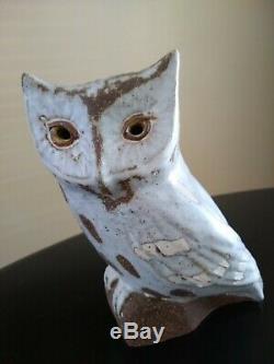 VINTAGE Andersen Design Studio glazed pottery SCREECH OWL