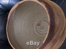 VINTAGE British Studio ART Pottery footed vase bowl