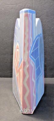 VINTAGE Eric & Chuy Boos Signed 1987 Handmade Sculptural Studio Pottery Vase
