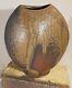 VINTAGE JACK TROY 1990s WOOD-FIRED ALTERED VASE AND BOOK AMERICAN STUDIO POTTERY
