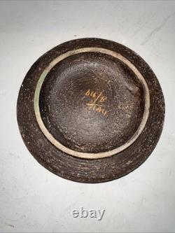 VINTAGE MCM STUDIO Cigar Ashtray Art Pottery Made In ITALY