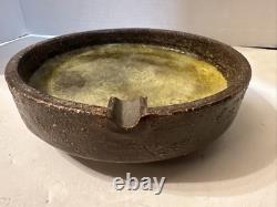 VINTAGE MCM STUDIO Cigar Ashtray Art Pottery Made In ITALY