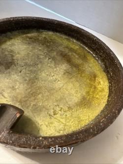 VINTAGE MCM STUDIO Cigar Ashtray Art Pottery Made In ITALY
