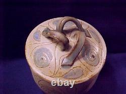 VINTAGE NORTHWEST STUDIO POTTERY COVERED JAR FRANCES SENSKA Autio Voulkos