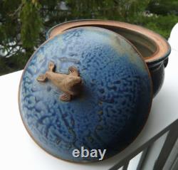 VINTAGE One-of-a-Kind Studio Art Pottery Lidded Tureen, Signed