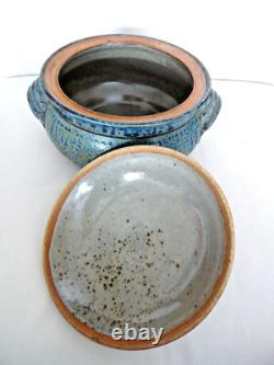 VINTAGE One-of-a-Kind Studio Art Pottery Lidded Tureen, Signed
