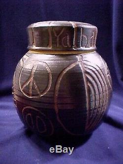 VINTAGE RARE NORTHWEST STUDIO POTTERY FRANCES SENSKA YA BA BO JAR Voulkos Autio