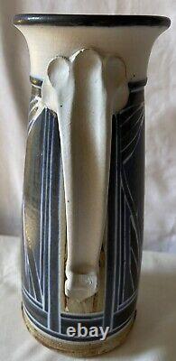 VINTAGE STUDIO POTTERY, SIGNED JIM STEWART, Utah Artist, Large Pitcher, 11 Tall