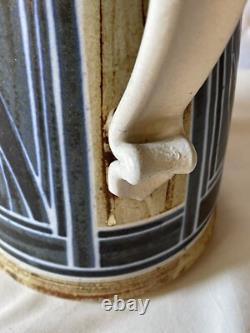 VINTAGE STUDIO POTTERY, SIGNED JIM STEWART, Utah Artist, Large Pitcher, 11 Tall