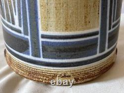VINTAGE STUDIO POTTERY, SIGNED JIM STEWART, Utah Artist, Large Pitcher, 11 Tall