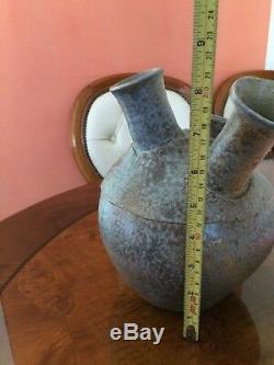 VINTAGE Studio/Art Pottery FIGURAL Vase, FACE Signed KC