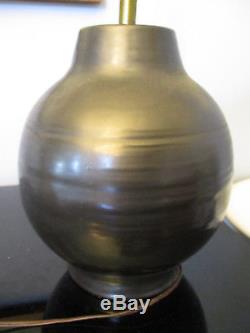 VIntage Mid Century Modern Eames Martz Era Studio Art Pottery Table Lamp Signed