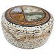 VTG 1970s J. Wells Studio Pottery Lidded Ashtray Signed MCM Speckled Stoneware
