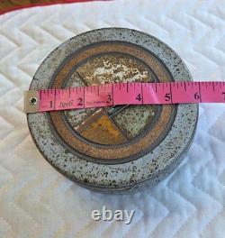 VTG 1970s J. Wells Studio Pottery Lidded Ashtray Signed MCM Speckled Stoneware