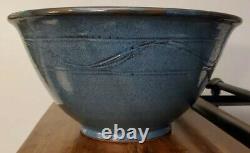 VTG 1981 Jugtown Ware Huge 14 XL Wheel Thrown Mixing Bowl Vernon Owens Signed