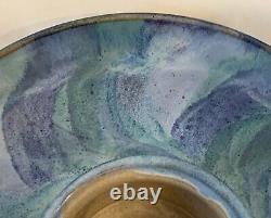 VTG 1990 Alan Ward Art Studio Pottery Chip & Dip Platter 11 Diameter Va, USA
