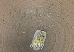VTG 1990 Alan Ward Art Studio Pottery Chip & Dip Platter 11 Diameter Va, USA