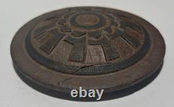 VTG 1992 Larry Allen Studio Pottery Covered Vessel Artist Signed Vase 5.75