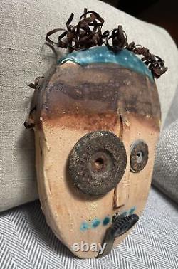 VTG Art Studio Pottery Face Mask Abstract Clay Wall Hanging Bill Skrips Style